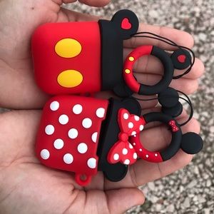 Silicone Mickey Mouse And Minnie Mouse AirPods